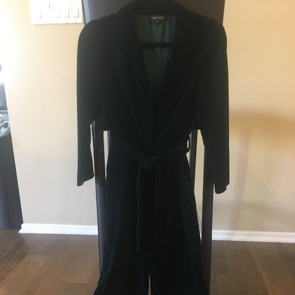 Dark Green Velvet Jumpsuit